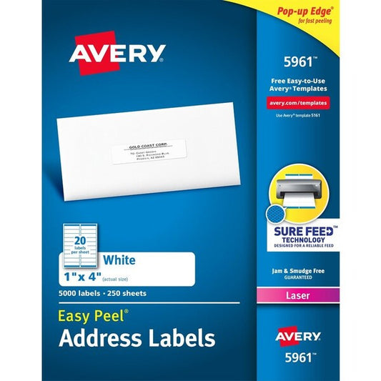 Label, Ezpeel, Lsr, 1X4, We 5000PK