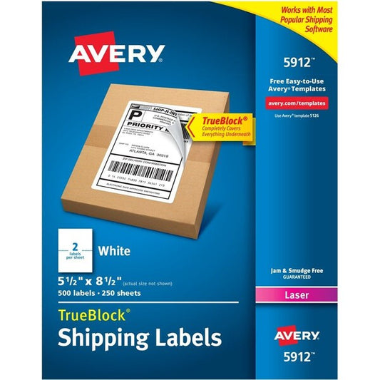 Label, Lsr, Shpng, 5.5X8.5,500 500PK