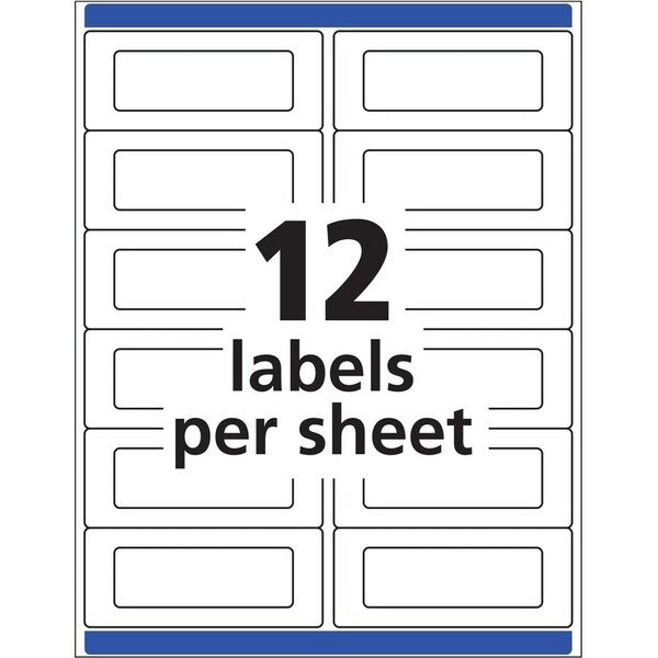 Label, Send&Reply 12 Up, Wht 240PK
