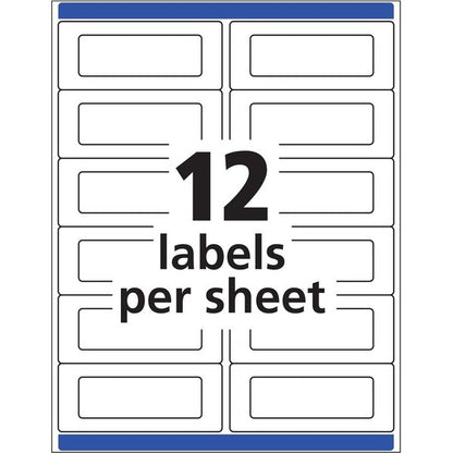Label, Send&Reply 12 Up, Wht 240PK