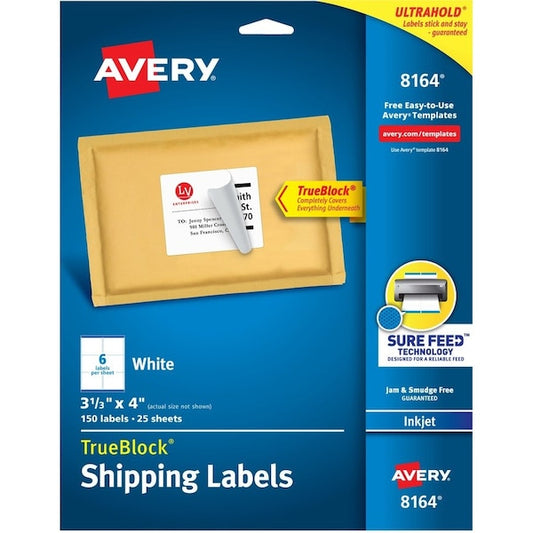 Label, Inkjt, Shpng, 3.5X4,150 150PK
