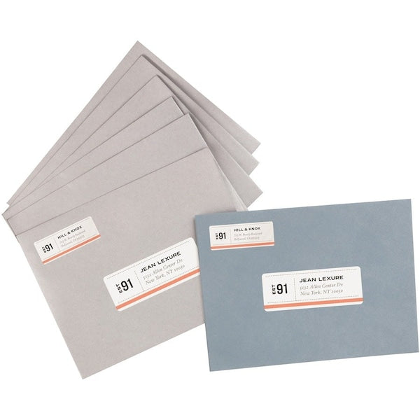 Label, Removable, Inkjt, Addrs 25PK