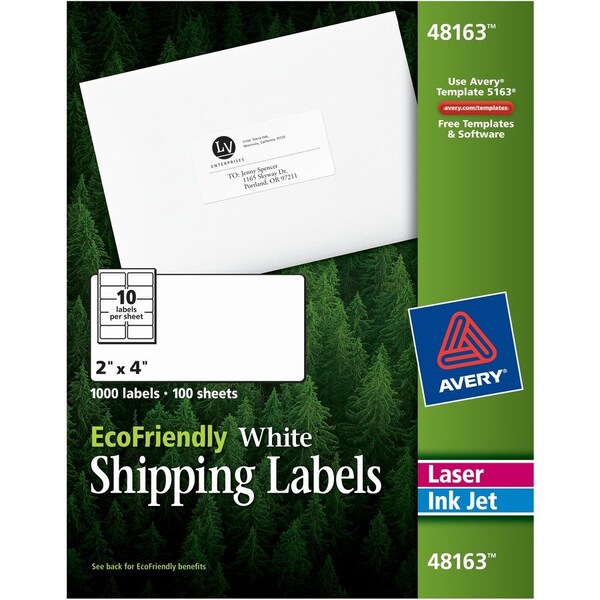 Label, Rcycld, 2X4,1000Ct 1000PK