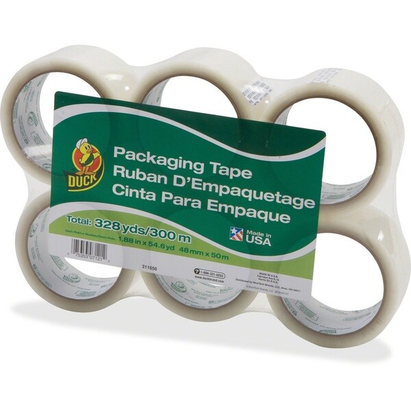 Commercial Packing Tape, 1.9mil, 1.88"x55Yd, 6RL/PK, Clear 6PK