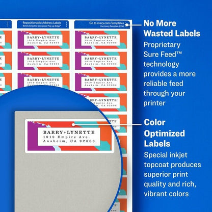 Label, Inkjt, 2-5/8X1, We, 600 600PK