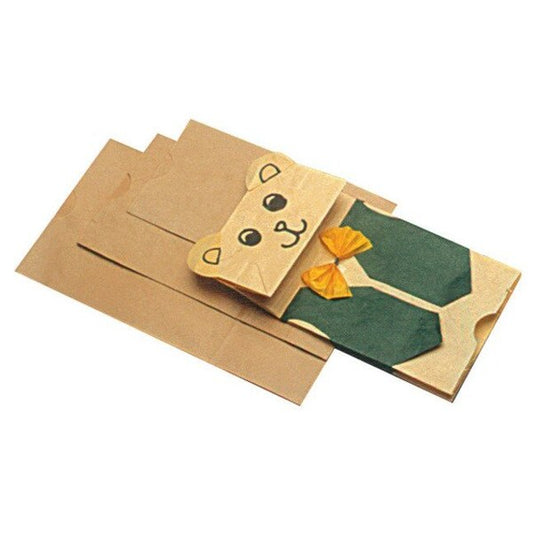 PAPER BAG 10 LB 13X6.5X4 IN BROWN PK OF 100 PK