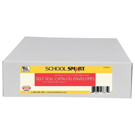 ENVELOPE CATALOG 9X12 IN NATURAL KRAFT BX OF 100 PK