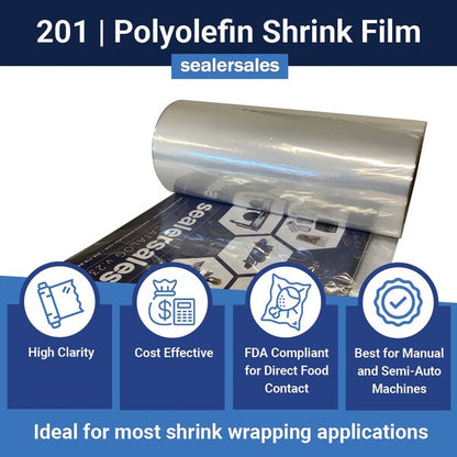 18in x 4,375ft General Purpose POF CF Shrink Film, 60 gauge