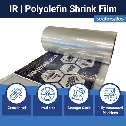 16in x 4,375ft Higher Performance Irradiated POF CF Shrink Film, 60 gauge