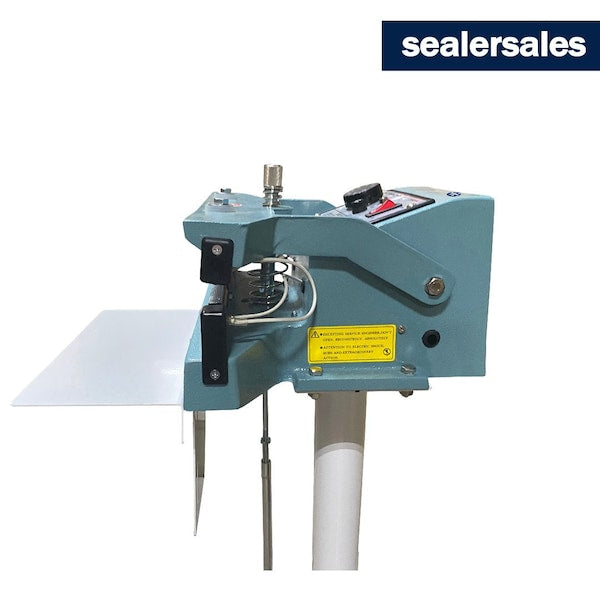 KF Series 8in Direct Heat Foot Sealer with 10mm Wide Seal, Meshed, Standing Operation