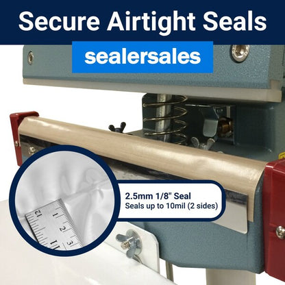 18in KF-Series Foot Sealer w/ 2.5mm Seal Width, Standing Operation