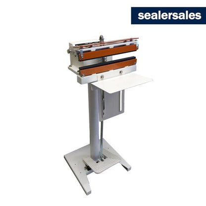 12in W-Series Direct Heat Foot Sealer w/ 15mm Meshed Seal Width, Standing Operation