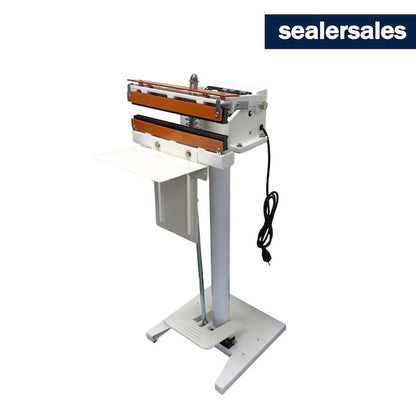 8in W-Series Direct Heat Foot Sealer w/ 15mm Meshed Seal Width, Standing Operation