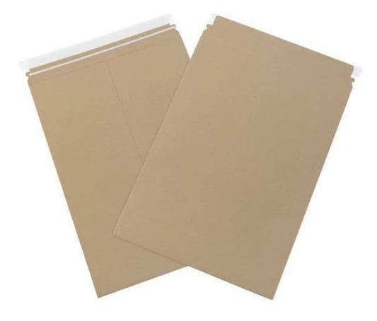 Self-Seal Flat Mailers, 13" x 18", Kraft, 100/Case