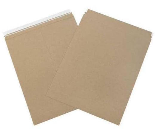 Self-Seal Flat Mailers, 17" x 21", Kraft, 100/Case