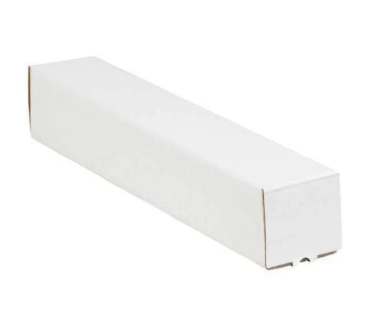 Square Mailing Tubes, 3" x 3" x 25", White, 25/Bundle