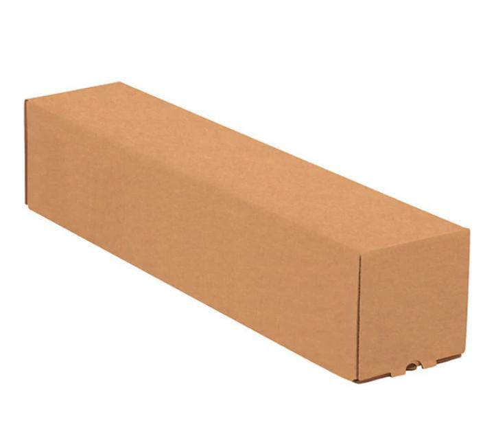 Square Mailing Tubes, 3" x 3" x 25", Kraft, 25/Bundle