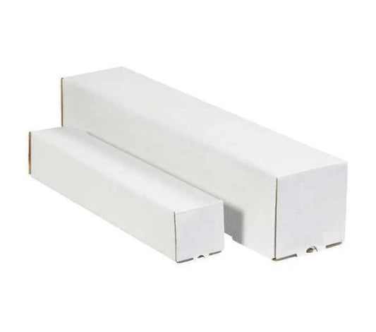 Square Mailing Tubes, 3" x 3" x 30", White, 25/Bundle