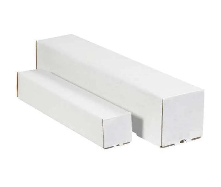 Square Mailing Tubes, 3" x 3" x 37", White, 25/Bundle