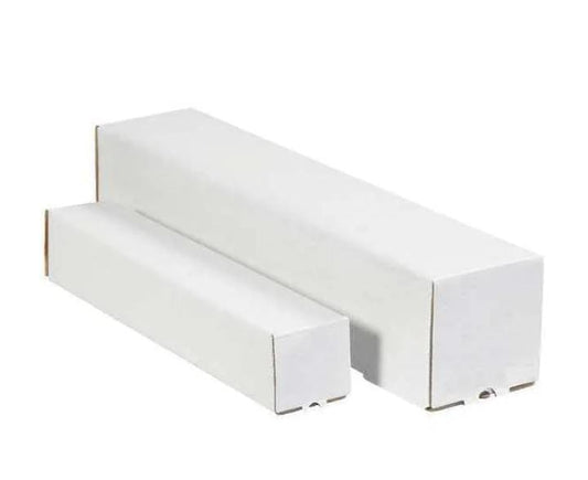 Square Mailing Tubes, 5" x 5" x 12", White, 25/Bundle