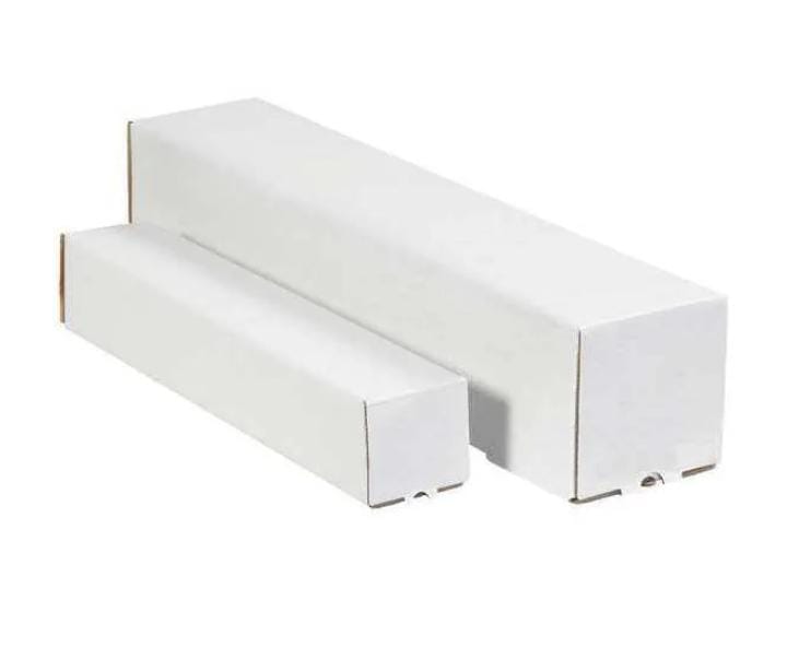 Square Mailing Tubes, 5" x 5" x 18", White, 25/Bundle