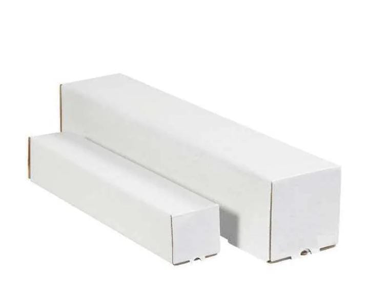 Square Mailing Tubes, 5" x 5" x 43", White, 25/Bundle