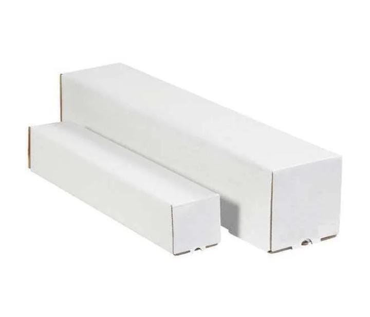 Square Mailing Tubes, 5" x 5" x 48", White, 25/Bundle