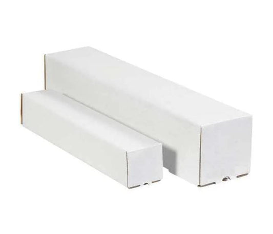 Square Mailing Tubes, 5" x 5" x 48", White, 25/Bundle