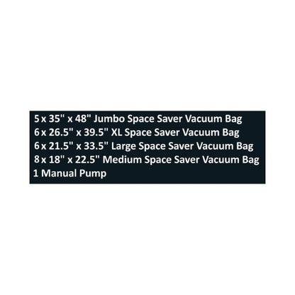 Hastings Home 25 Vacuum Storage Bags, Variety Set