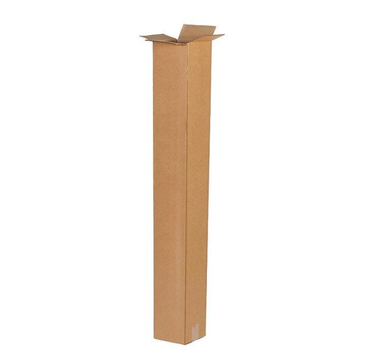 Tall Corrugated Boxes, 4" x 4" x 40", Kraft