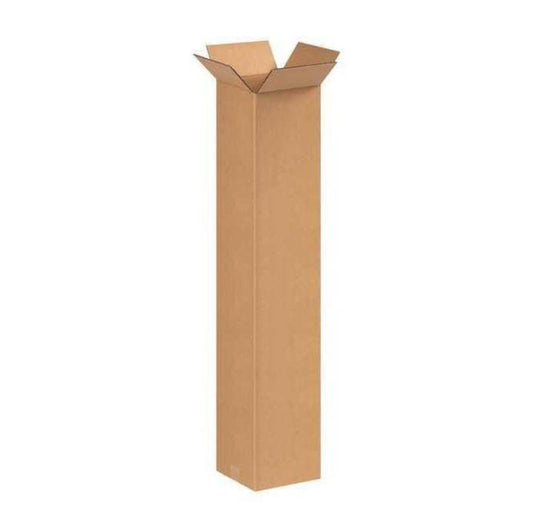 Tall Corrugated Boxes, 8" x 8" x 42", Kraft