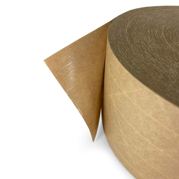 Gummed Kraft Sealing Tape, 3" Core, 2.75" x 450 Ft., Kraft, Pack of 2 Rolls