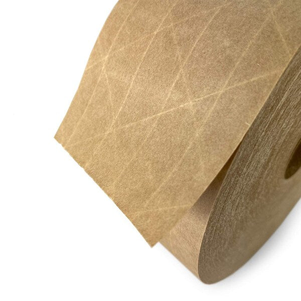 Gummed Kraft Sealing Tape, 3" Core, 2.75" x 450 Ft., Kraft, Pack of 2 Rolls