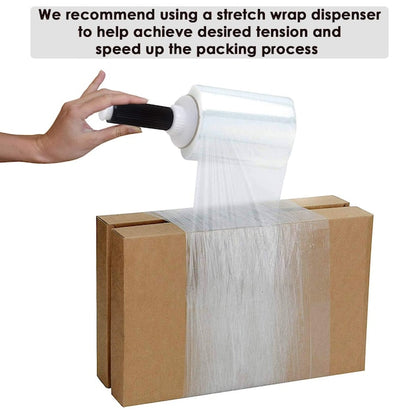 Stretch Wrap Film, 3"x1000 Ft., Cast, Clear, PK8