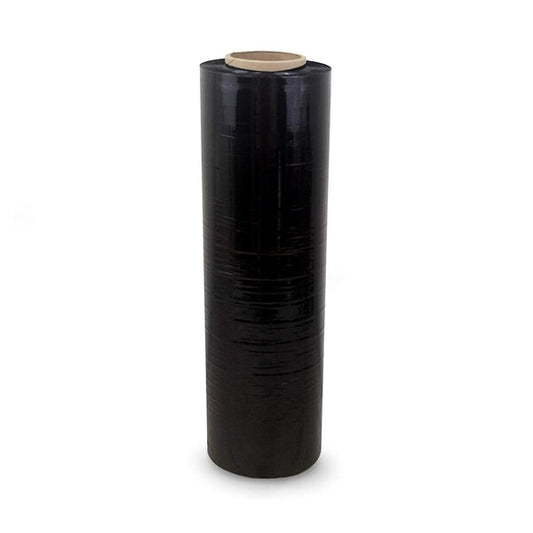Hand Stretch Film, 18"x1500 Ft., Cast, Black