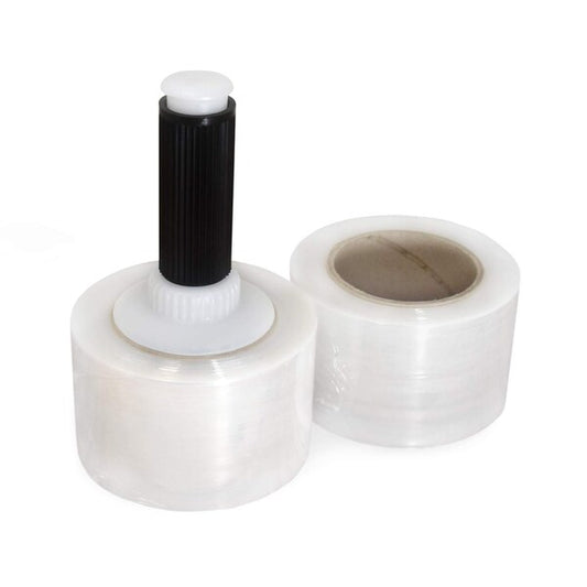 Stretch Wrap Film, 3"x1000 Ft., Cast, Clear, PK2