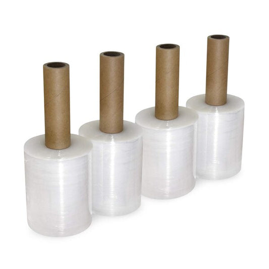 Stretch Wrap Film, 5"x1000 Ft., Cast, Clear, PK4