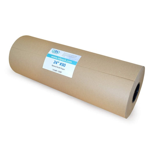 Recycled Kraft Paper, 24"x1200 Ft., 30 lb. Basis Weight