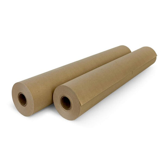 Recycled Kraft Paper, 18"x180 Ft., 30 lb. Basis Weight, PK2