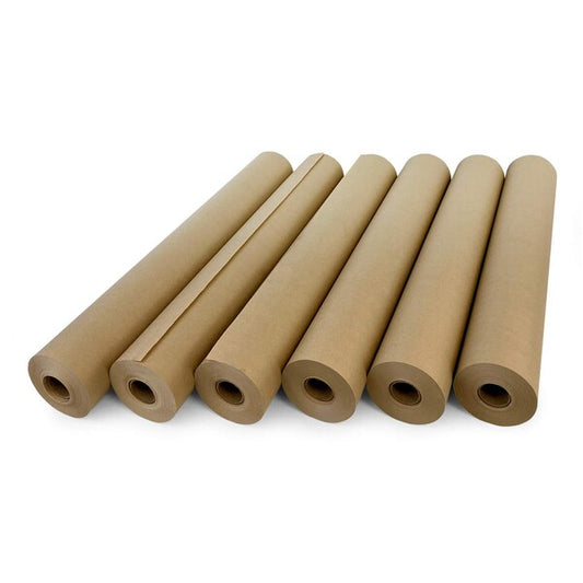 Recycled Kraft Paper, 18"x180 Ft., 30 lb. Basis Weight, PK6