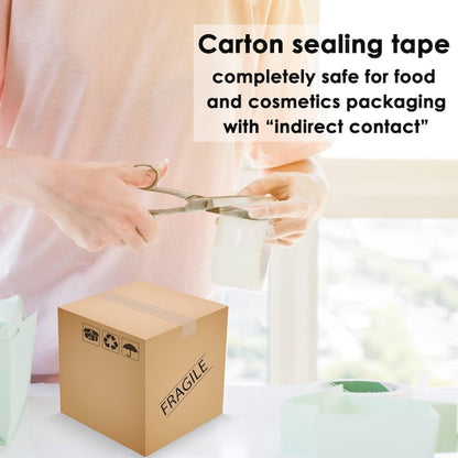 2in x 110 yd Sealing Tape 3.1 mil, Clear Packing Tape for Carton Sealing, Moving, Packing, 3PK