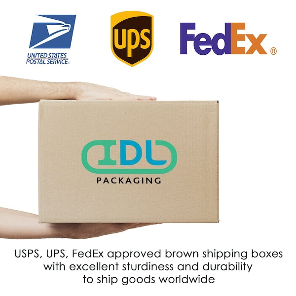 16L x 8W x 8H Corrugated Boxes for Shipping or Moving, Heavy Duty, 5PK