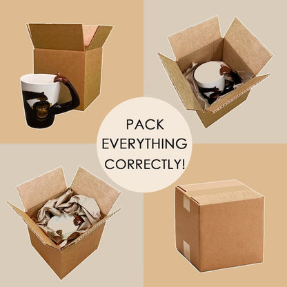16L x 8W x 8H Corrugated Boxes for Shipping or Moving, Heavy Duty, 5PK