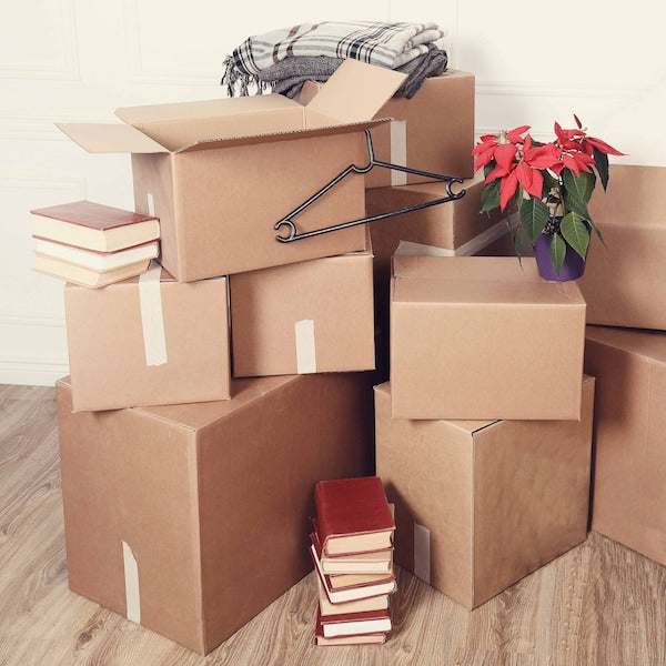 16L x 8W x 8H Corrugated Boxes for Shipping or Moving, Heavy Duty, 5PK