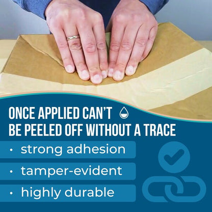 2.83 x 450' Reinforced Water-Activated Gummed Kraft Tape pack of 1 for Carton Sealing, White