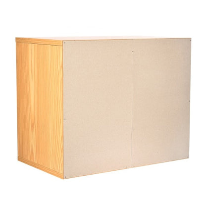 12-Compartment Wood Adjustable Paper Sorter Literature File Organizer, Medium Oak