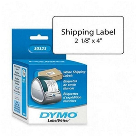Dymo Shipping Label - 2.12 x 4 Inch Length - 220/Roll - 1 Roll - White