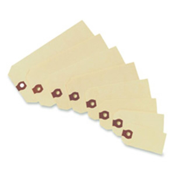 Consumer Products Shipping Tags- No 3- Plain- 3-.75in.x1-.88in.- Manila