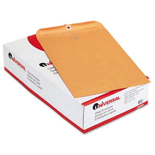 Universal Kraft Clasp Envelope Side Seam 28lb 10 x 15 Light Brown, 100PK
