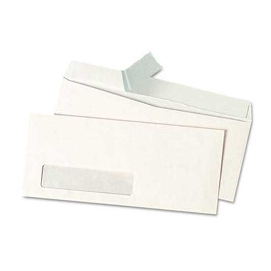Pull & Seal Business Envelope- #10- Window- White, 500PK